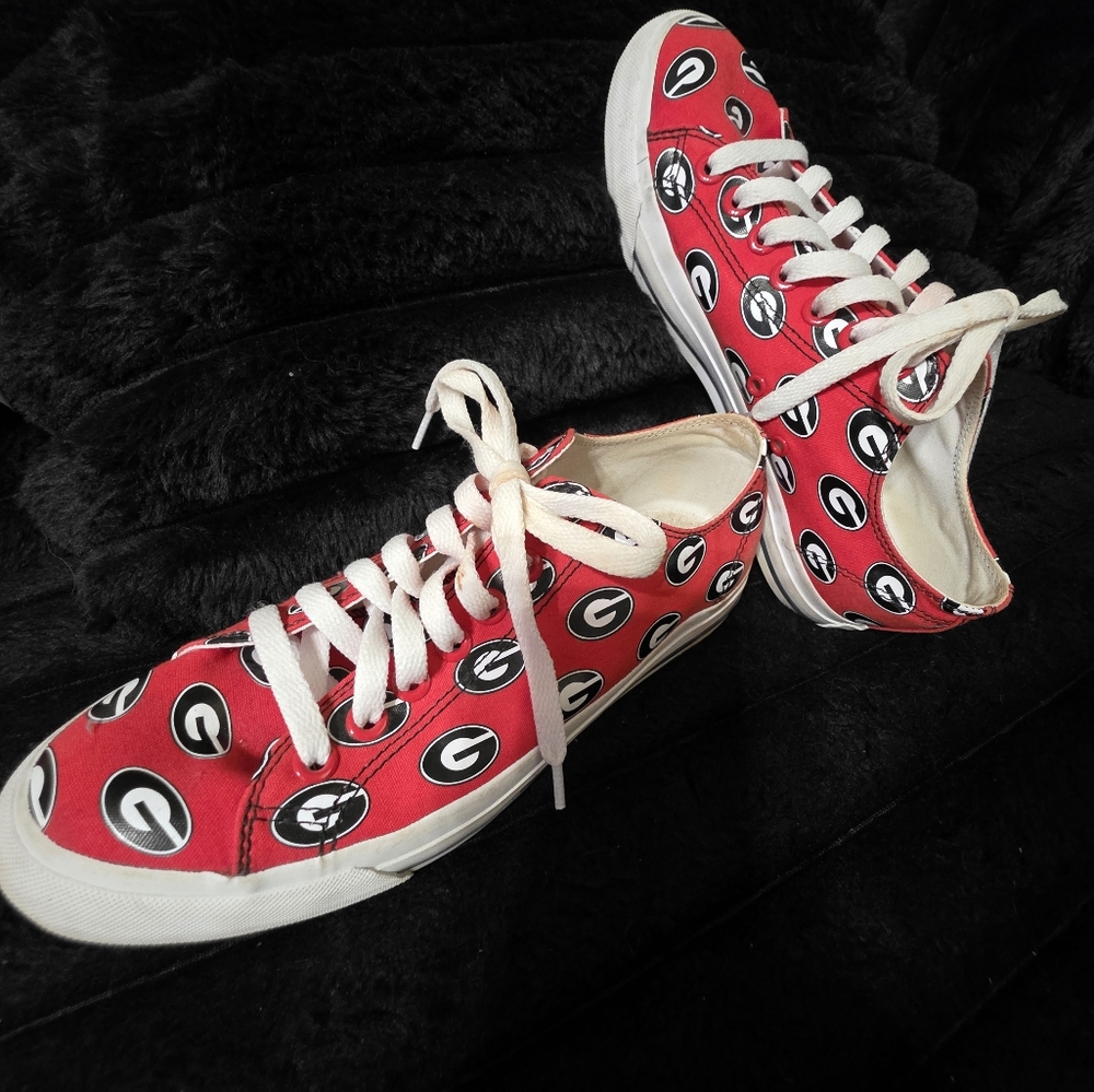 Row one UGA sneakers